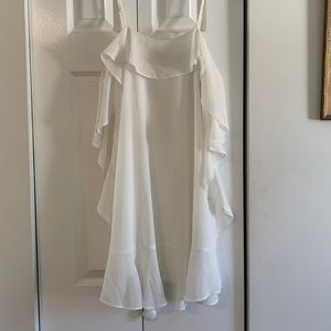 White flowy dress